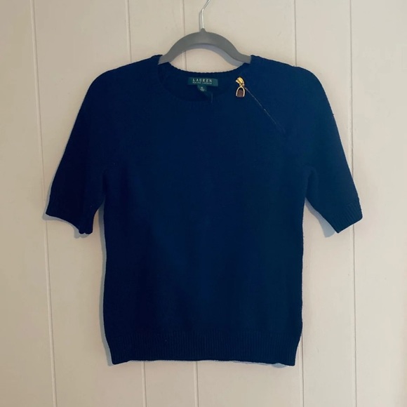 Lauren Ralph Lauren Dark Blue ‘sweater’ top - Picture 1 of 4